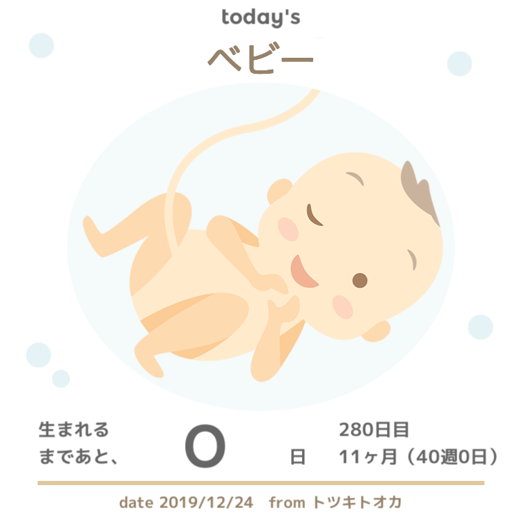 【妊娠11ヶ月(40w0d)】出産予定日を迎えましたが、生まれる気配がまったくありません（笑）